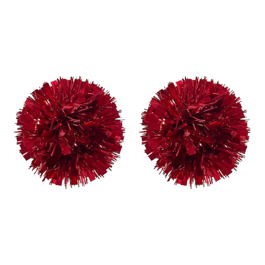 Michaels, 4.5" Red Pom Pom Bows, 2ct. by Celebrate It™ – Category: Gift Ribbon & Bows